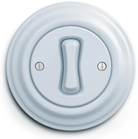 Kliklap - Întrerupător retro pentru scară cu ramă nr. 6, albastru