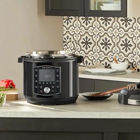 Resigilat: Multicooker Instant Pot PRO 6 112016701, 1200 W, 5,7 l, 28 de programe, 11 sisteme de siguranta, Negru