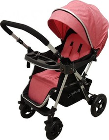Carucior nou nascuti 2 in 1 BABY CARE™ PRO 511, Cadru aluminiu, Maner reversibil, Spatar reglabil in 5 trepte, Amortizoare, Plasa insecte, Frana