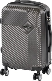 Valiză de cabină TravelLux Pro cu hard top și roți detașabile 35x55x20 cm gri închis