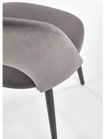 Scaun de bucaterie Gema, gri/negru