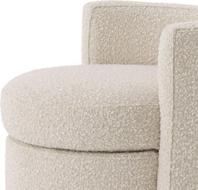 Fotoliu design LUX Arcadia, boucle crem 115224 HZ