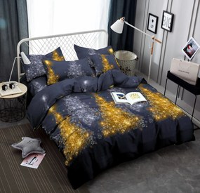 Lenjerie de pat din microfibra Black ICE SHINE Dimensiune lenjerie de pat: 2 buc 70 x 90 cm | 200 x 220 cm