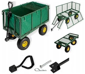 CĂRUCIOR DE GRĂDINĂ 3ÎN1 500KG 220L - WO02