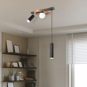 Lustră pe cablu OTIS 1xG9/5W/230V + 2xE27/15W/230V stejar