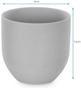 Suport de lumanare din ceramica Culoare albastru deschis, SHIRE