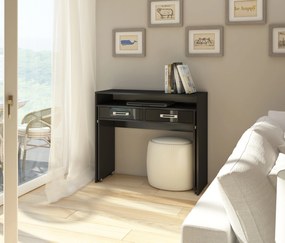 Masă PC Zoe (negru + Negru lucios). 780218