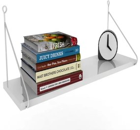 Raft de perete ARMONI 20x72 cm alb