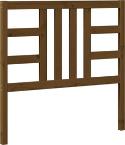 vidaXL Tăblie de pat, maro miere, 106x4x100 cm, lemn masiv de pin