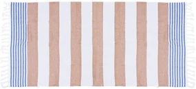 Prosop de plaja FARAO 90 x 180 cm, maro-alb