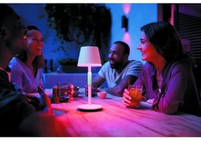 Philips Hue GO lampă LED RGBW, dimabilă, touch, 6,2W, 230V, 2000-6500K, IP54