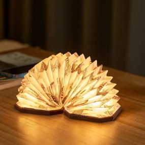 Decorațiune luminoasă maro închis cu USB Velvet Accordion – Gingko