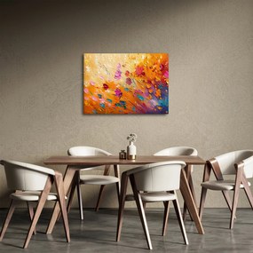 Tablou - Pictură flori colorate (70x50 cm)