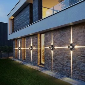 Aplica Exterior , Aluminiu, IP65, Lumina Neutra, 4W, Negru