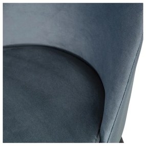 Scaune de dining albastre 2 buc. din catifea Vogue – WOOOD
