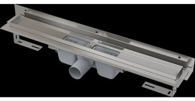 Rigola de dus Flexible 115 cm, cu guler reglabil la perete, otel inoxidabil 1150 mm