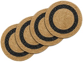 Set de suporturi de masa din iuta GOOD MOOD 38 cm, 4 bucati
