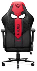 Scaun gaming Diablo X-Player 2.0 din material King Size: Crimson-Antracit