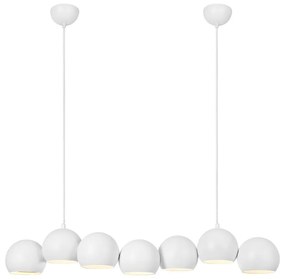 Lustră albă cu abajur din metal Cupolo – Markslöjd