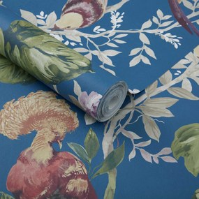 Tapet Bird Sonnet, Royal Blue Luxury Bird, 1838 Wallcoverings, 7mp / rola