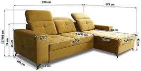 Canapea de colț Belavio Mini
