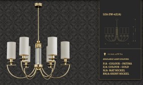 Candelabru 6 brate elegant design clasic realizat manual Lea