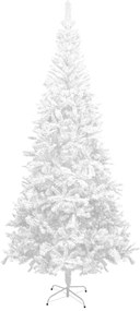 vidaXL Brad de crăciun artificial l 240 cm, alb