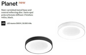 Plafoniera LED design circular Planet pl d50 negru