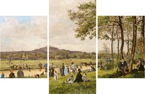 Tablou - French 19th Century, Race Course at Longchamps, reproducere (90x60 cm)