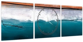 Tablou - Abstracție (cu ceas) (90x30 cm)