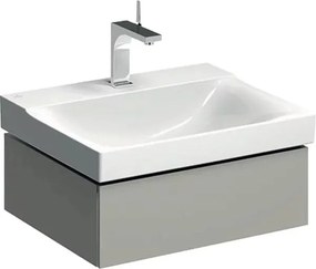 Dulap baza pentru lavoar suspendat Geberit Xeno2 greige 1 sertar 58 cm