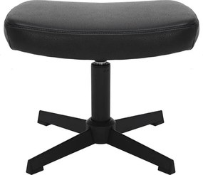 Taburetele/ Suport pentru picioare VOGUE piele sintetica neagra