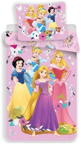 Prințesele Disney Royal set de lenjerie de pat 140×200cm, 70×90 cm