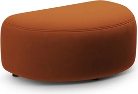 Taburet teracotă cu tapițerie din catifea Kate – Micadoni