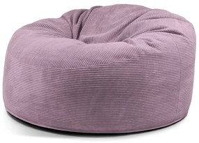 Fotoliu bean bag mov cu tapițerie din catifea reiată Om 135 – SLOWDOWN