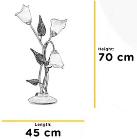ONLI - Lampă de masă VANDA 3xE14/6W/230V, 70 cm
