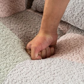 Scaun balansoar cu suport pentru picioare și pernă lombară, design ergonomic, Colorat