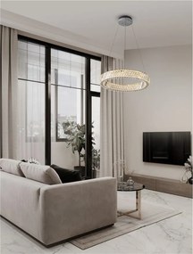 Lustra LED suspendata design elegant ARIETTA D-60cm