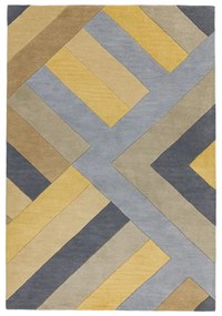 Covor Asiatic Carpets Big Zig, 120 x 170 cm, gri-galben