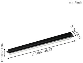 Eglo 98494 - Plafonieră LED SPADAFORA LED/25W/230V