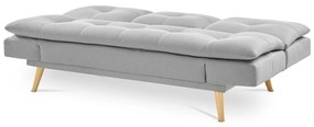 Canapea cu trei locuri ASB-4720 SIL2, gri deschis