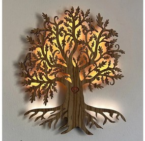 Li-Go 5747/DUB2 - Decorațiune LED de perete LED/10W/230V 45x55 cm stejar