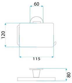 Suport hartie igienica 16101 Aristo Cupru periat