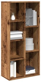vidaXL Bibliotecă, lemn vechi, 50x25x104 cm