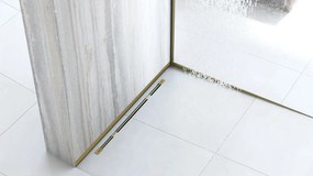 Banda frontala pentru cadita de dus 130cm auriu periat