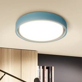 Brilagi-LED Plafonieră LED dimabilă MATTEO, 48 W, 230 V, 3000-6500K, Ø 41 cm, turcoaz + telecomandă