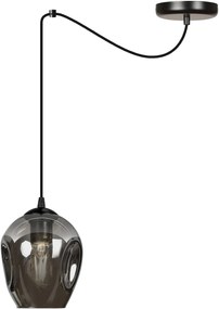 Emibig Level lampă suspendată 1x60 W negru-grafit 757/1