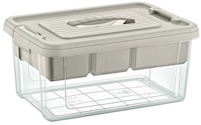 Soluții de depozitare Cutie de depozitare dinplastic cu inserție 9 l, 35 x 23 x 17 cm