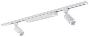 Spot LED pe șină TRACER 2xGU10/10W/230V + LED/20W, 1 m, alb