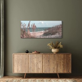Tablou - Plaja roz (120x50 cm)